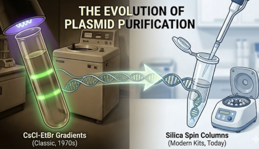 The Evolution of Plasmid Purification — From CsCl Density Gradients to Silica Spin Columns